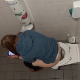 A daring, but lucky cameraman manages to record a redheaded girl pissing and then shitting in a public restroom toilet stall. Nice wiping sequence, however product is slightly covered by toilet paper when she gets up. Presented in 720P HD. About 4 minutes